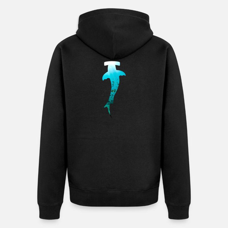 Plongée marteau - Veste à capuche bio Premium Unisexe - noir