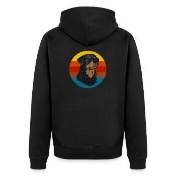 rottweiler - Veste à capuche bio Premium Unisexe - noir - Dos - Nico (187cm)
