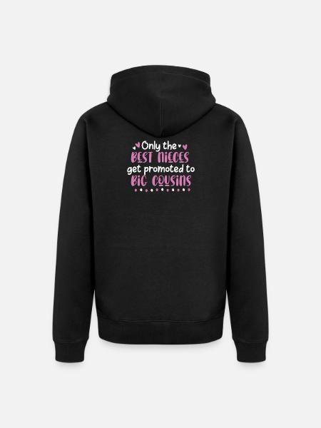 Cousin niece gift - Unisex Premium Organic Zip Hoodie - black
