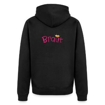 Bachelorette party - Unisex Premium Organic Zip Hoodie - black - Back - Nico (187cm)
