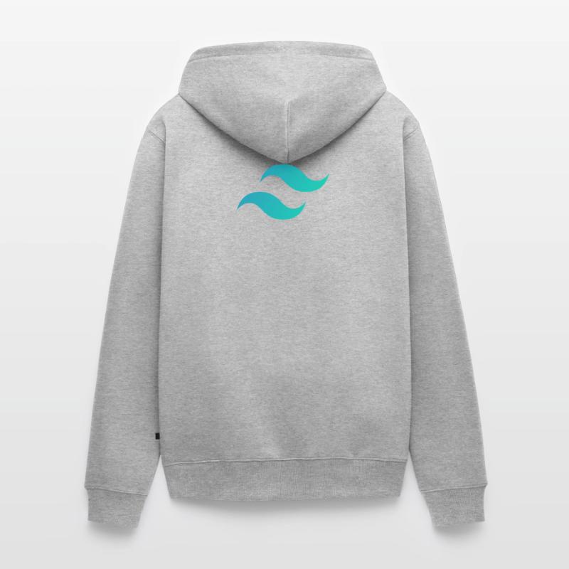 Tailwind CSS Mark - Codeur de programmeur de cadre CSS Veste à capuche bio Premium Unisexe