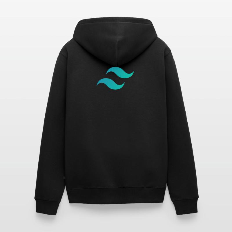 Rückenwind CSS Mark - CSS Framework Programmer Coder Unisex Premium Bio Zip Hoodie