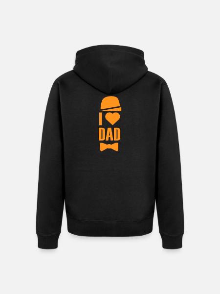 Father's Day - Unisex Premium Organic Zip Hoodie - black