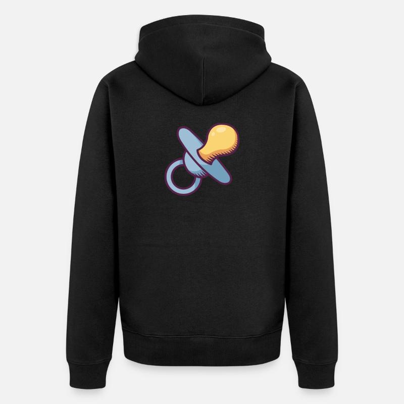 Baby Essential - Unisex Premium Bio Zip Hoodie - Schwarz