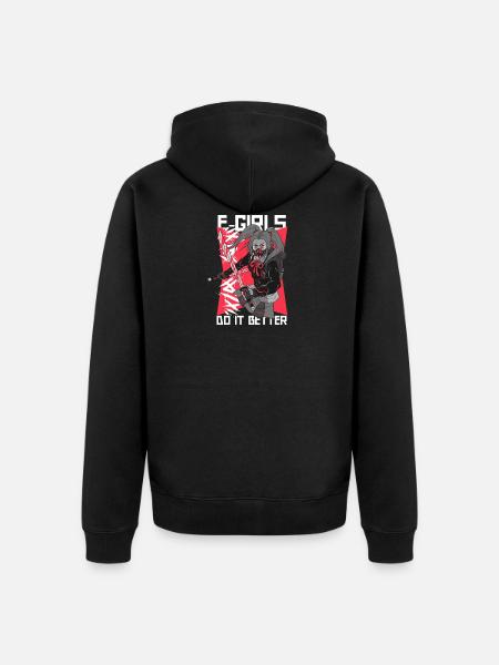 EGirl saying - Unisex Premium Organic Zip Hoodie - black