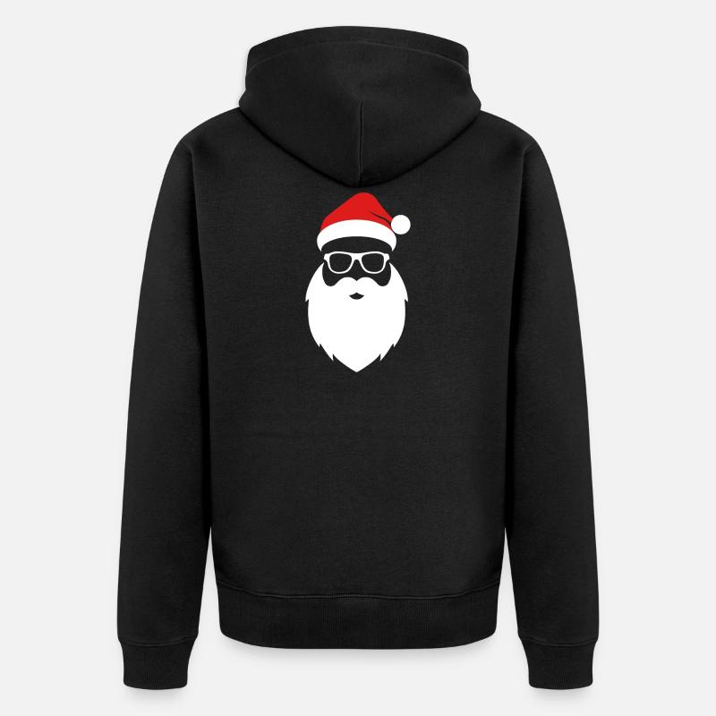 Père Noël Bart Nikolaus Noël - Veste à capuche bio Premium Unisexe - noir