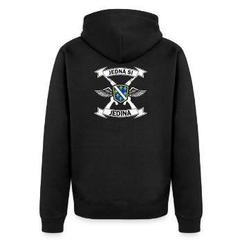 jedna jedina2 - Veste à capuche bio Premium Unisexe - noir - Dos - Nico (187cm)
