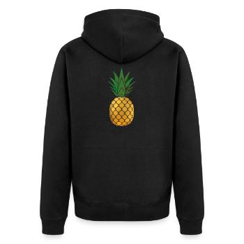 Ananas - Veste à capuche bio Premium Unisexe - noir - Dos - Nico (187cm)
