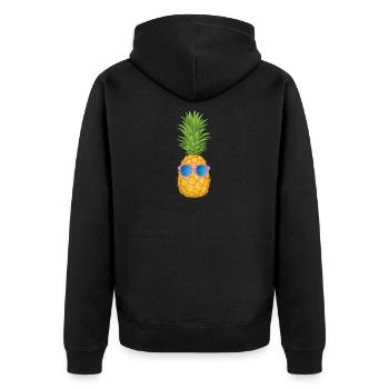Ananas - Veste à capuche bio Premium Unisexe - noir - Dos - Nico (187cm)