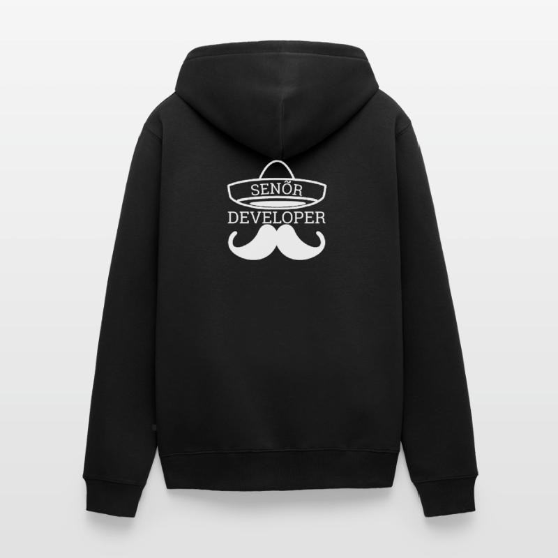 « Senor Developer, Senior Developer » | Programmeurs Veste à capuche bio Premium Unisexe
