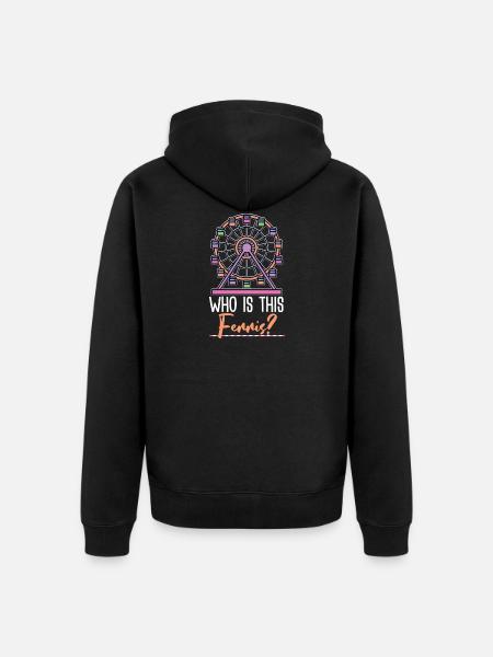 Ferris wheel gift idea - Unisex Premium Organic Zip Hoodie - black