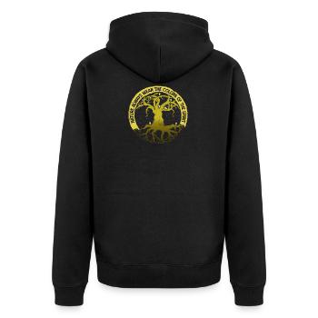 Nature spirituelle I Mythologie mondiale de l'arbre I Viking - Veste à capuche bio Premium Unisexe - noir - Dos - Nico (187cm)