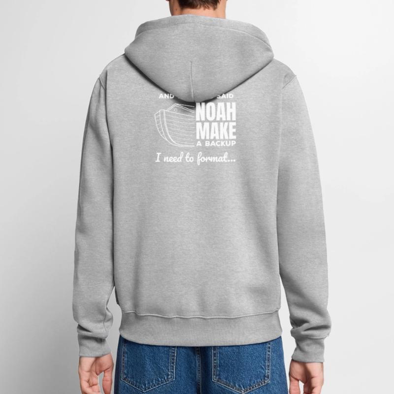 Christian Programmer Data Science Coder Jesus Unisex Premium Organic Zip Hoodie