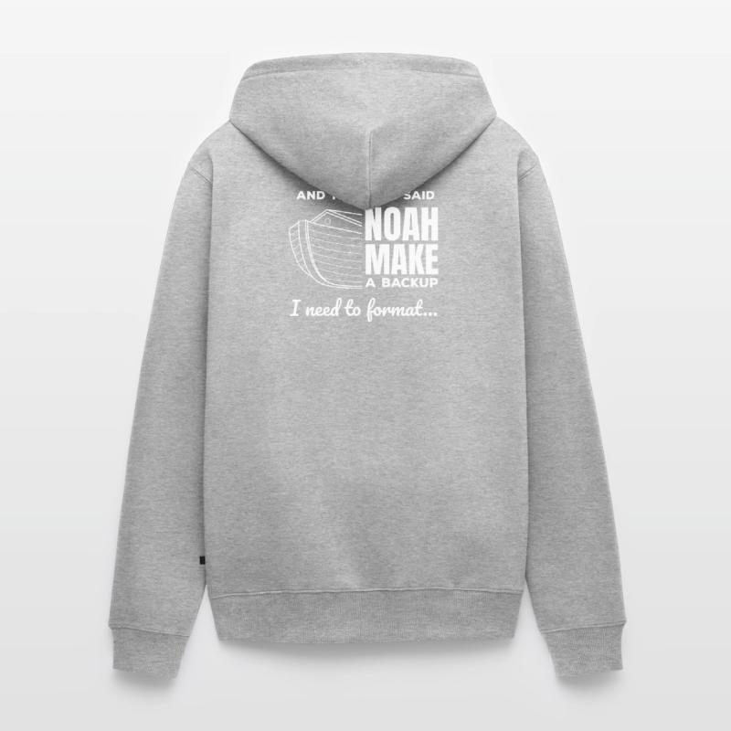 Christian Programmer Data Science Coder Jesus Unisex Premium Organic Zip Hoodie