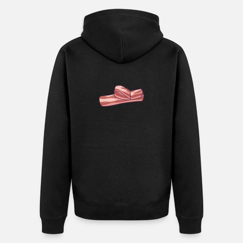 Tranches de bacon - Veste à capuche bio Premium Unisexe - noir