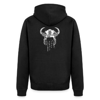Vikings avec runes I Mythologie nordique I Viking - Veste à capuche bio Premium Unisexe - noir - Dos - Nico (187cm)
