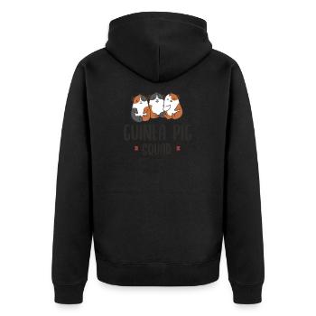 Équipe de cochons d'Inde Ironic Team Rodent - Veste à capuche bio Premium Unisexe - noir - Dos - Nico (187cm)