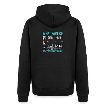 Dictons de photographie | Cadeaux de photographe photographe - Veste à capuche bio Premium Unisexe - noir - Dos - Nico (187cm)