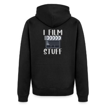 I Film Stuff - Veste à capuche bio Premium Unisexe - noir - Dos - Nico (187cm)
