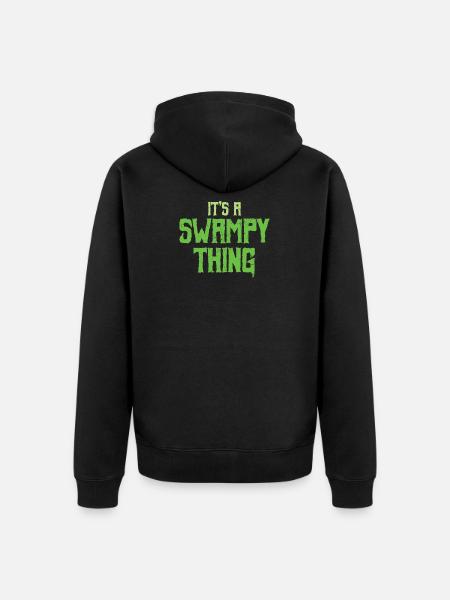 It's A Swampy Thing Monsters - Unisex Premium Organic Zip Hoodie - black
