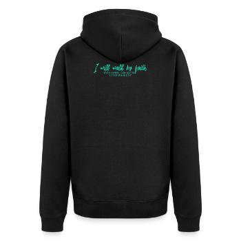 Christianisme religion jésus - Veste à capuche bio Premium Unisexe - noir - Dos - Nico (187cm)