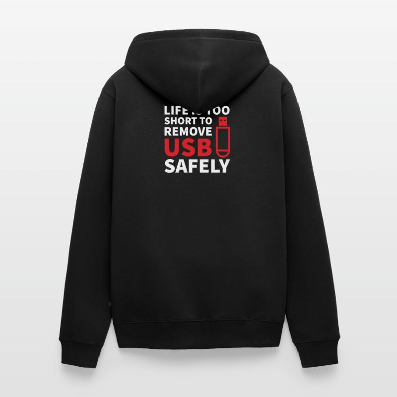 Informaticien Humour IT Admin Software Developer Veste à capuche bio Premium Unisexe