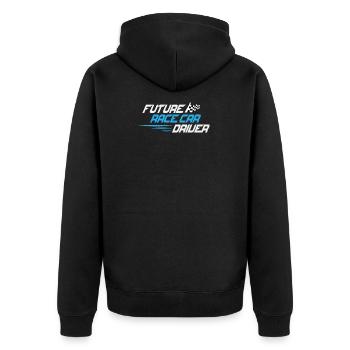 Passionné de voiture de course Pilote de voiture de course futur drôle - Veste à capuche bio Premium Unisexe - noir - Dos - Nico (187cm)