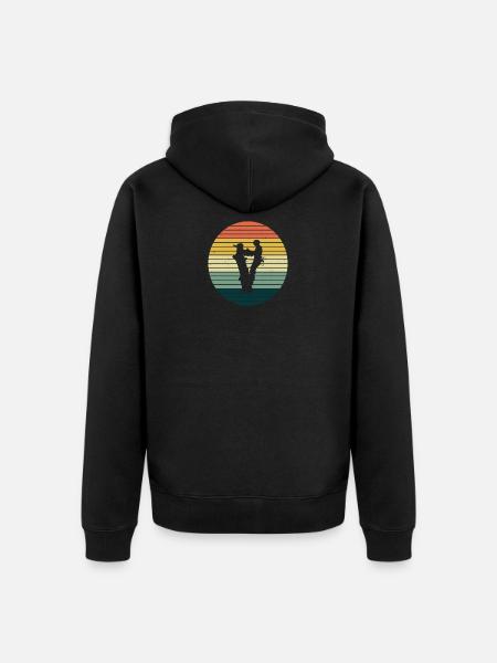 Baumpflege Baumfäller Baumkletterer Geschenkidee - Unisex Premium Bio Zip Hoodie - Schwarz