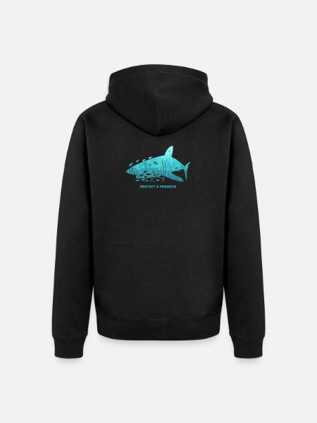Hai Haie Artenschutz Naturschutz Tierschutz Idee - Unisex Premium Bio Zip Hoodie - Schwarz