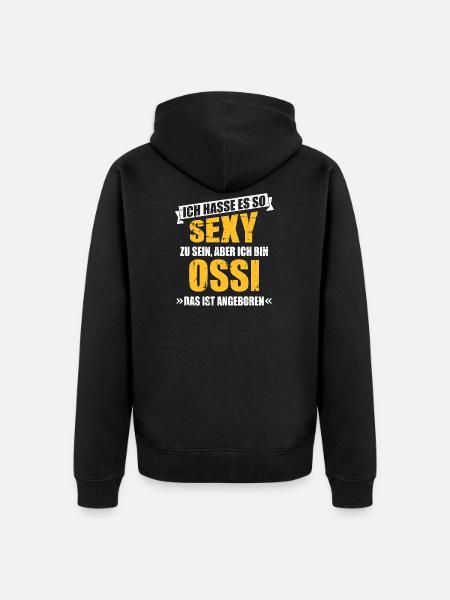 Ossi - Veste à capuche bio Premium Unisexe - noir
