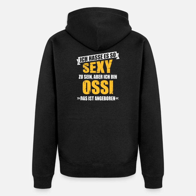 Ossi - Veste à capuche bio Premium Unisexe - noir