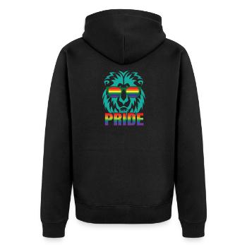 Gay Love Gay Gay Pride Cadeau Pride - Veste à capuche bio Premium Unisexe - noir - Dos - Nico (187cm)