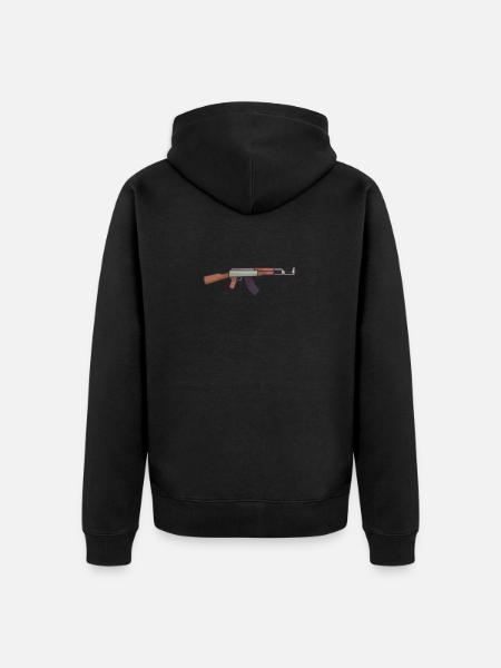 Military Gun Set - Unisex Premium Organic Zip Hoodie - black