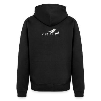 Conception de Beagle pour un propriétaire de chien - Veste à capuche bio Premium Unisexe - noir - Dos - Nico (187cm)