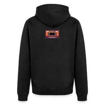 Best Of 2003 - Unisex Premium Bio Zip Hoodie - Schwarz - Hinten - Nico (187cm)