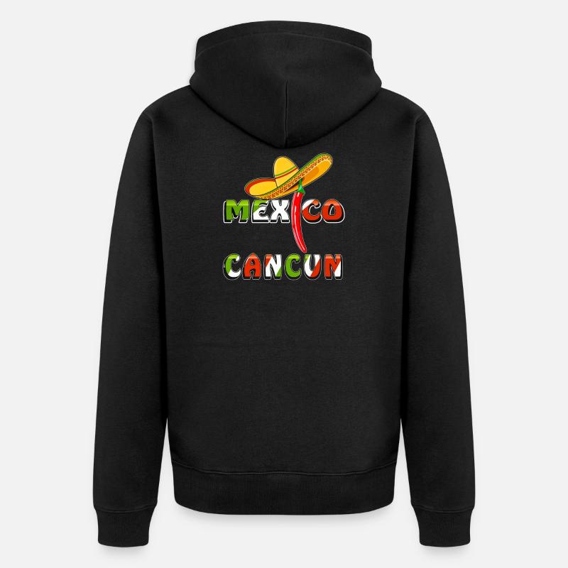 MEXIQUE CANCUN - Veste à capuche bio Premium Unisexe - noir