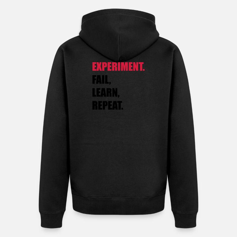 science - Unisex Premium Bio Zip Hoodie - Schwarz