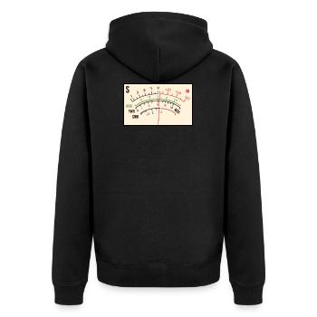 SWR-Meter Amateur Radio Gift - Unisex Premium Organic Zip Hoodie - black - Back - Nico (187cm)