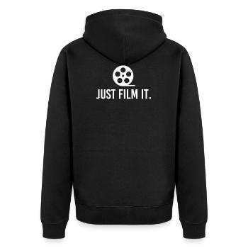 Juste un film - Veste à capuche bio Premium Unisexe - noir - Dos - Nico (187cm)