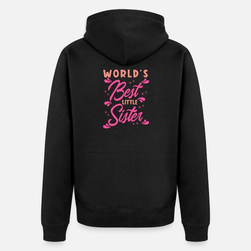 La meilleure soeur du monde - Veste à capuche bio Premium Unisexe - noir