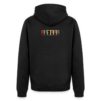 Jeu d’échecs Roi Échecsmatt coureur cadeau - Veste à capuche bio Premium Unisexe - noir - Dos - Nico (187cm)