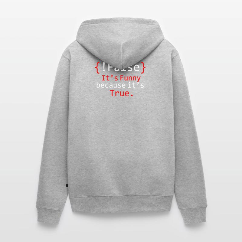 debugging programmer computer science computer nerd Unisex Premium Organic Zip Hoodie