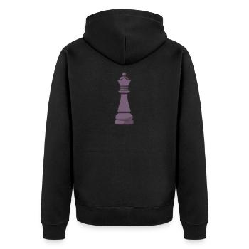 Reine - Veste à capuche bio Premium Unisexe - noir - Dos - Nico (187cm)