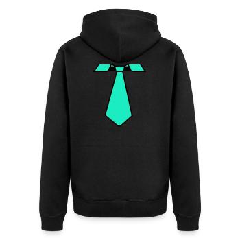 Cravate Mardi Gras Mardi Gras - Veste à capuche bio Premium Unisexe - noir - Dos - Nico (187cm)