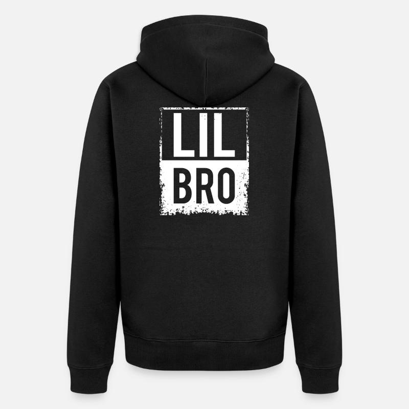 Cadeau de frère cadet - Veste à capuche bio Premium Unisexe - noir