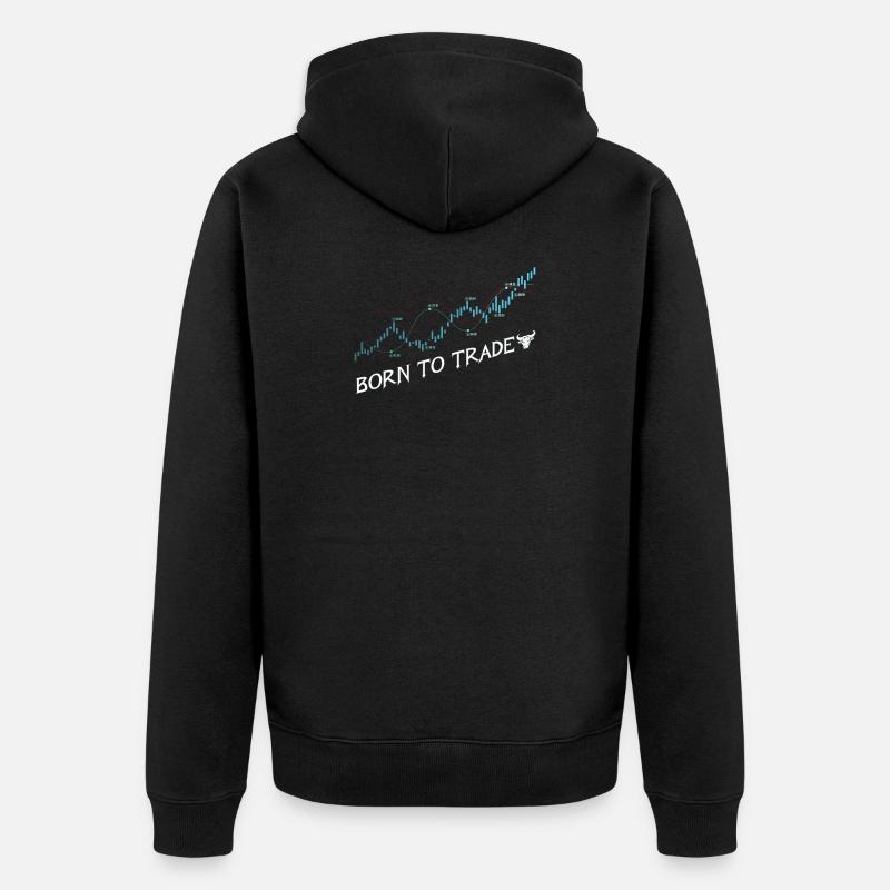Trader - Veste à capuche bio Premium Unisexe - noir