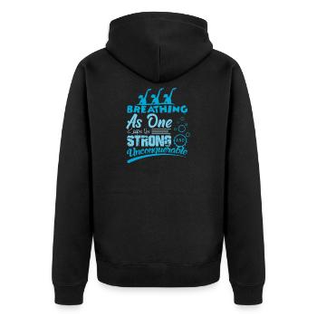 Nage synchronisée - Veste à capuche bio Premium Unisexe - noir - Dos - Nico (187cm)