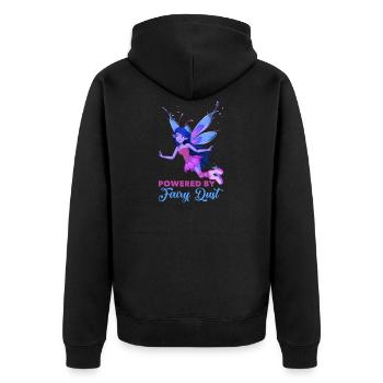 Conte de fées elfe - Veste à capuche bio Premium Unisexe - noir - Dos - Nico (187cm)