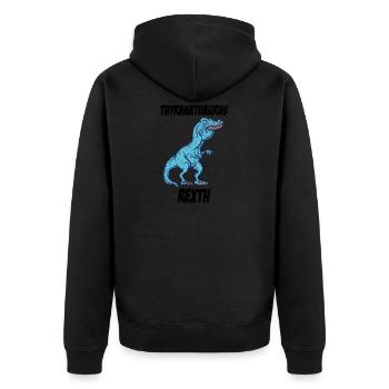 TRex Mordant drôle meme TRex Tshirt Cadeau - Veste à capuche bio Premium Unisexe - noir - Dos - Nico (187cm)