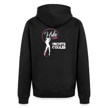 Hula rien n’est cool sport alimentation hoop cadeau - Veste à capuche bio Premium Unisexe - noir - Dos - Nico (187cm)